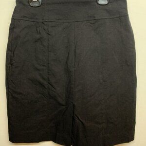 Reitmans Petite Outdoor Skirt Black Size 4
